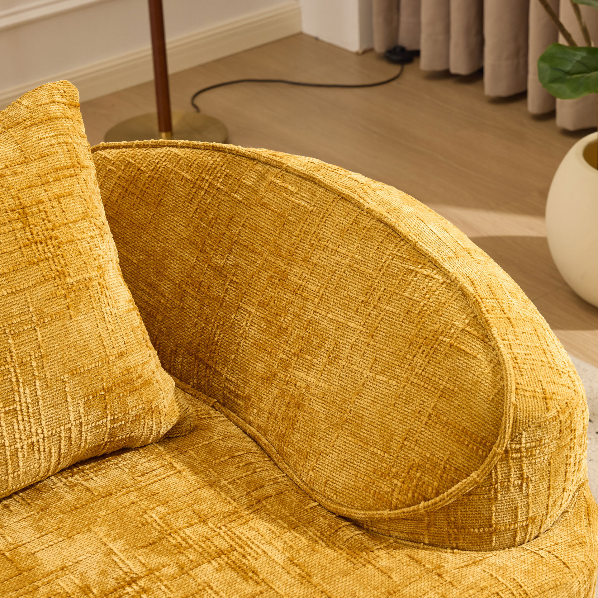Salón de estar dormitorio sofá de tela simple venta superior