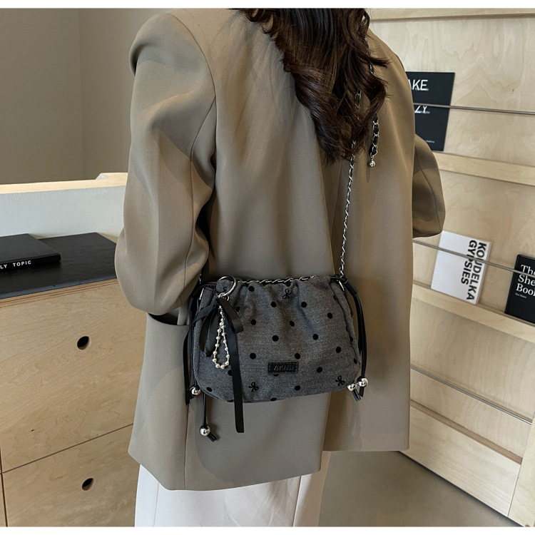 Geantă de umăr tip crossbody cu lanț, de lux, plisată, pentru femei, vara anului 2024, la modă nouă_voghion.com
