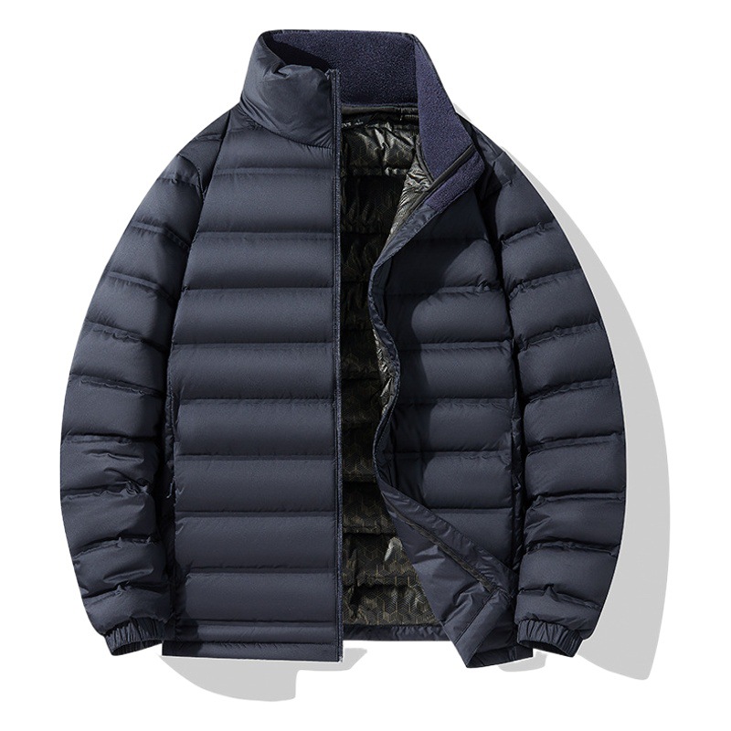 Autumn and Winter couple down jacket men's and women's casual sports lightweight down jacket stand collar 90 white duck down down liner