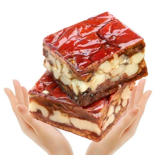 新疆特产枣仁派500g 真空独立装枣夹核桃 休闲零食 枣仁派批发