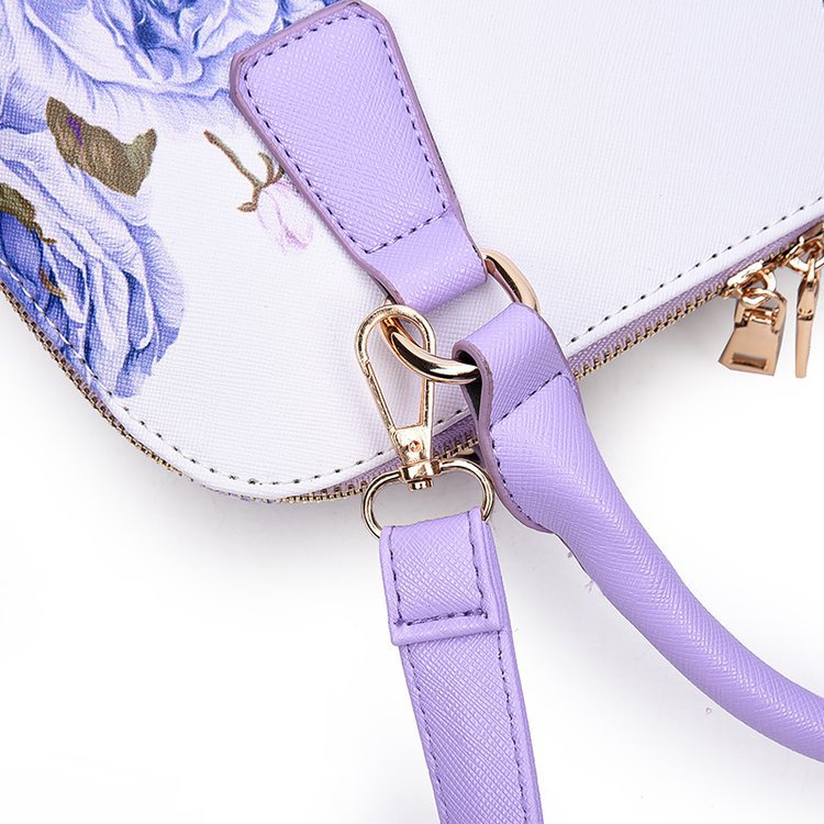 New trendy printed shell bags, European and American women's bags, single-shoulder crossbody hand-held women's bags, cross-border one-piece delivery worldwide undefined