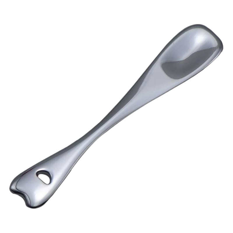 Beauty Spoon for Dispensing Cosmetics, Gold-Colored Eye Cream Spoon, Can Be Laser-Engraved with Text or Logo, Zinc Alloy Cream Spoon