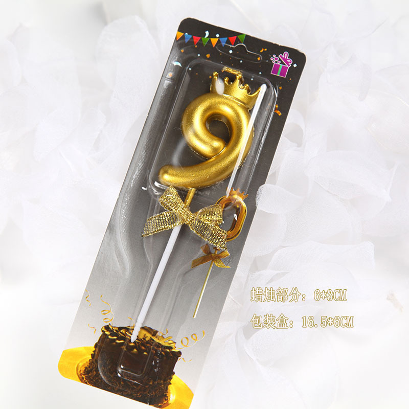 デジタルキャンドルケーキデコレーションゴールデンデジタルベーキングロングポールスレッドクリスタル誕生日キャンドルパーティー雰囲気用品|undefined