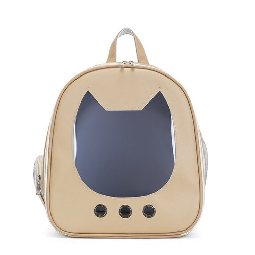 Cat Backpack Dual Shoulder Pet Bag New Transparent Oxford Cloth Portable Small Pet Bag Spacecraft Large Capacity
