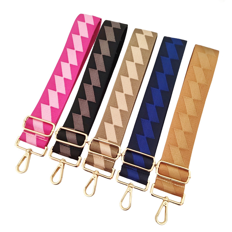 Polyester Cotton Geometric Bag Strap display picture 1