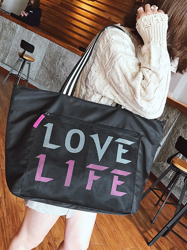 Bolsa de viaje con separación para ropa seca y mojada, bolsa de fitness, bolso de hombro informal para viaje, bolsa de yoga ligera de gran capacidad, transpirable e impermeable.