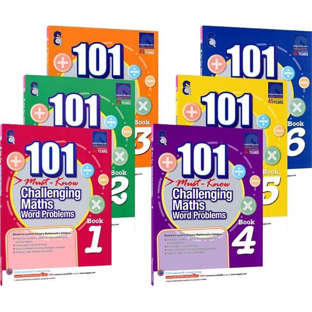 Singapore Mathematics 101 Essential Math Application Problems for Elementary School Grades 1-6 Singapore Mathematics 101 Essential Math Application Problems for Elementary School Grades 1-6