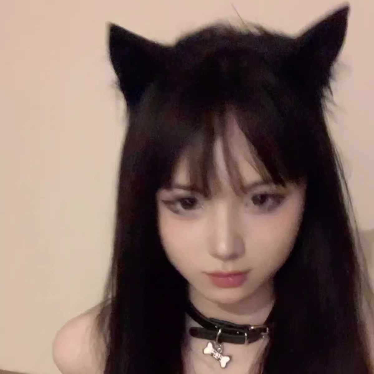 블랙 원피스 목걸이