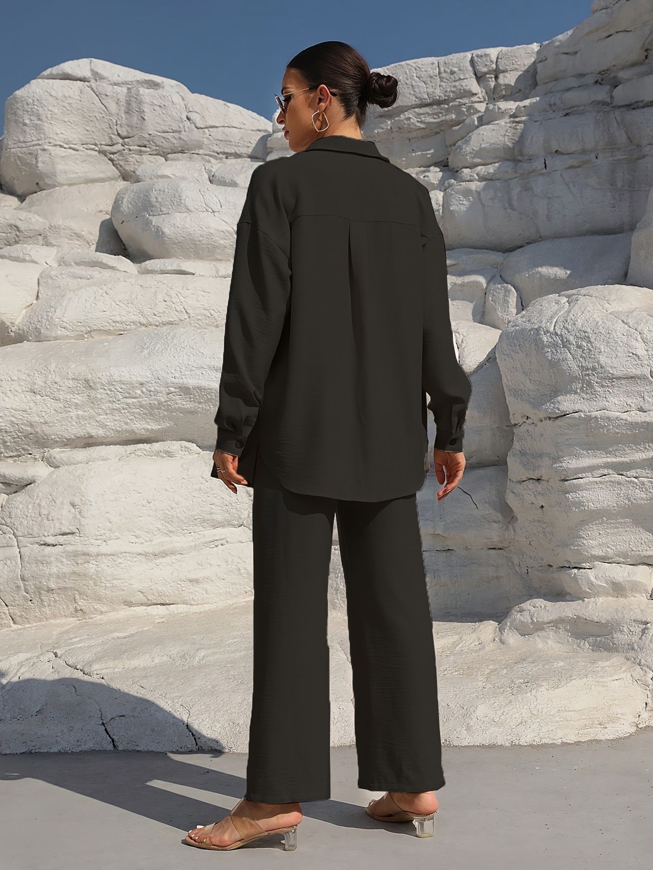 Elegant Two-piece Long-sleeve Cardigan Set For Women Plus Size_voghion.com