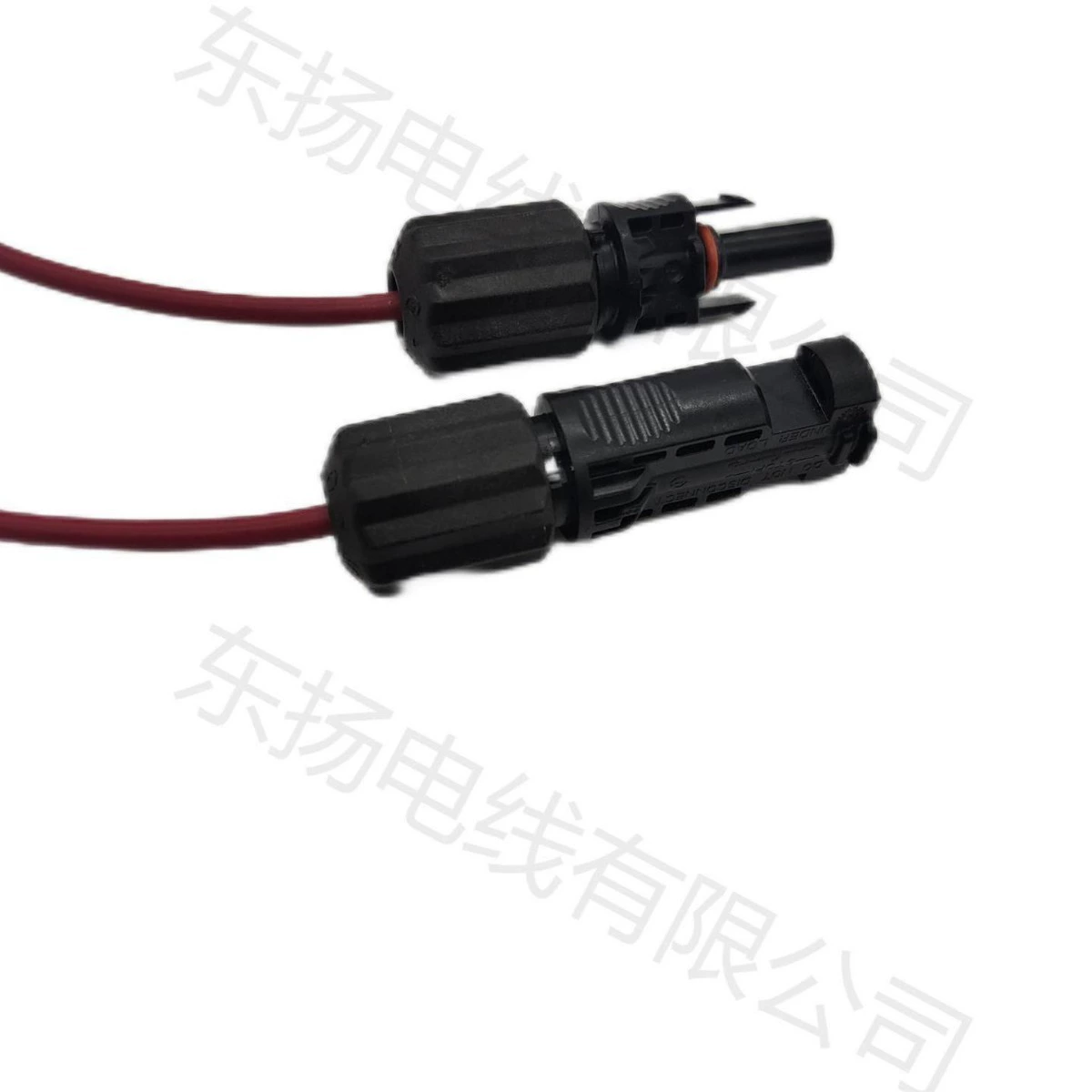 Силоновая линия для подключения к терминалам фотоэлектрических систем Amphenol, холоднопрессованная, с флагообразным концом.