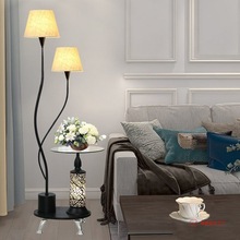 现代简约风超亮客厅落地灯沙发带茶几装饰网红创意卧室智能床头灯