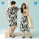 [7A Antibacterial Xinjiang Cotton] Summer Pajamas Women's Cotton Couples High-end Thin Short-sleeved Men's Home Wear