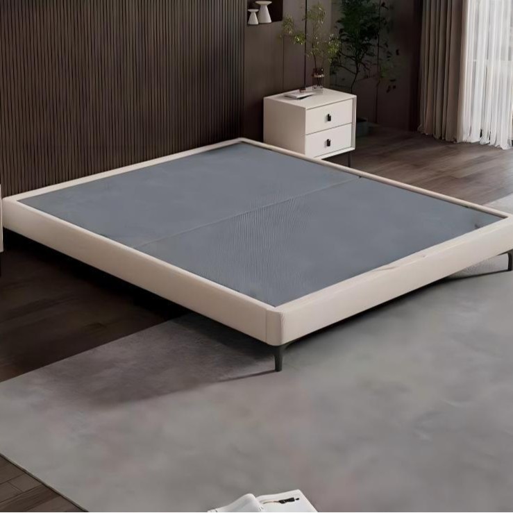 Jeaek Italia minimalista sin cabecera sin respaldo estilo japonés marco de cama de tatami cabeza de cuero de vaca image 4
