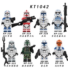 外贸货品科睿KT1042暴风兵拼装积木人仔启蒙益智玩具