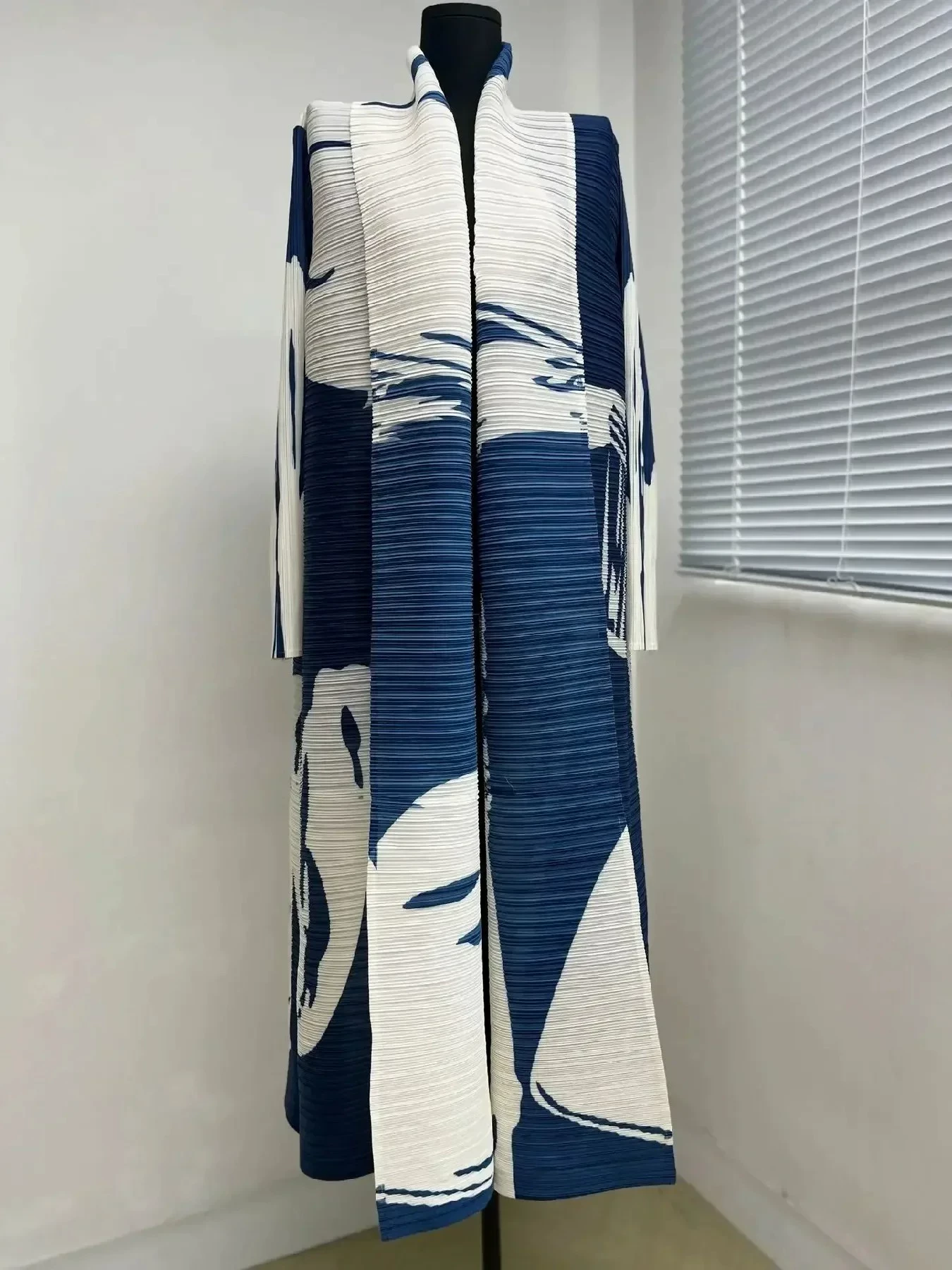 Абая (Дубай) Miyake пальцевая кардиган-куртка — женская длинная складчатая абая, размеры до 152 см