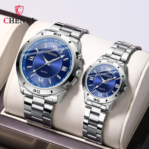 Guangdong supply Chenxi brand steel belt men's and women's couple watches 027C manufacturer wholesale cross-border foreign trade quartz watches