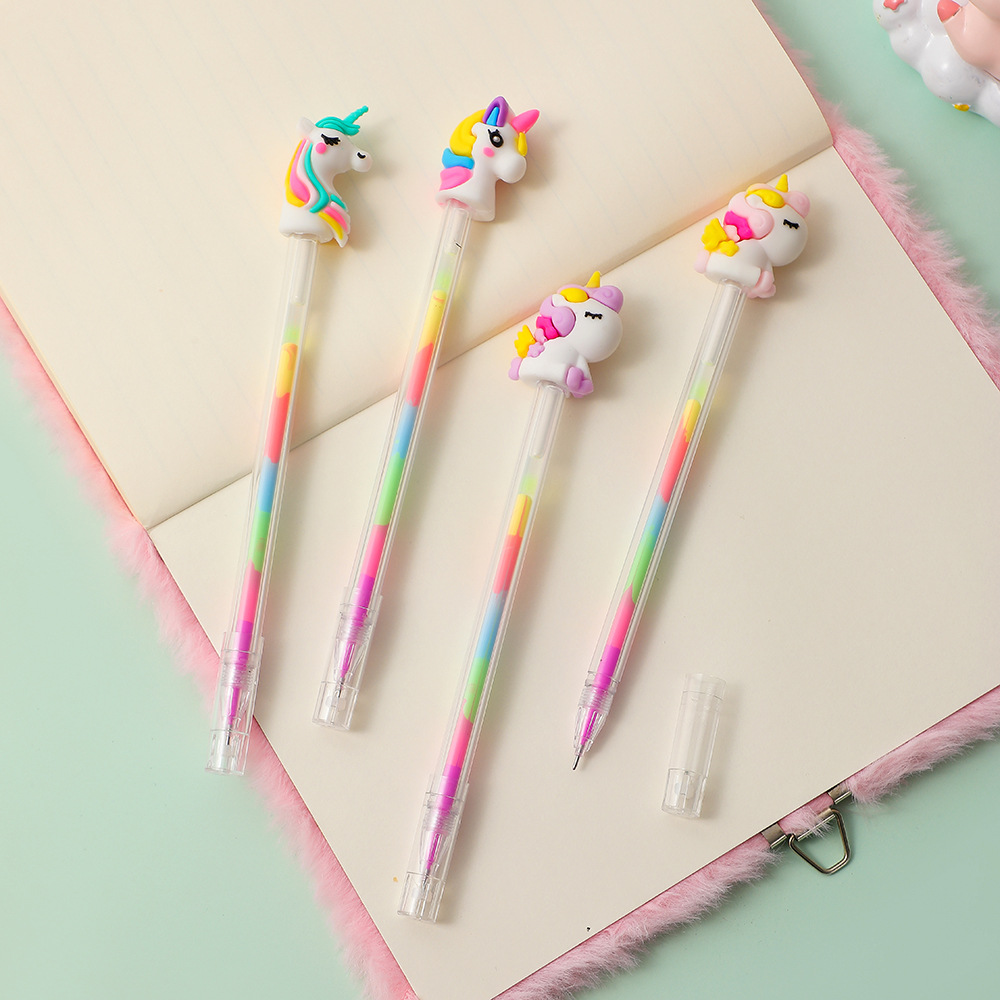 1 Piece Rainbow Dinosaur Unicorn Class Learning Daily Plastic Cute Gift Pen display picture 4