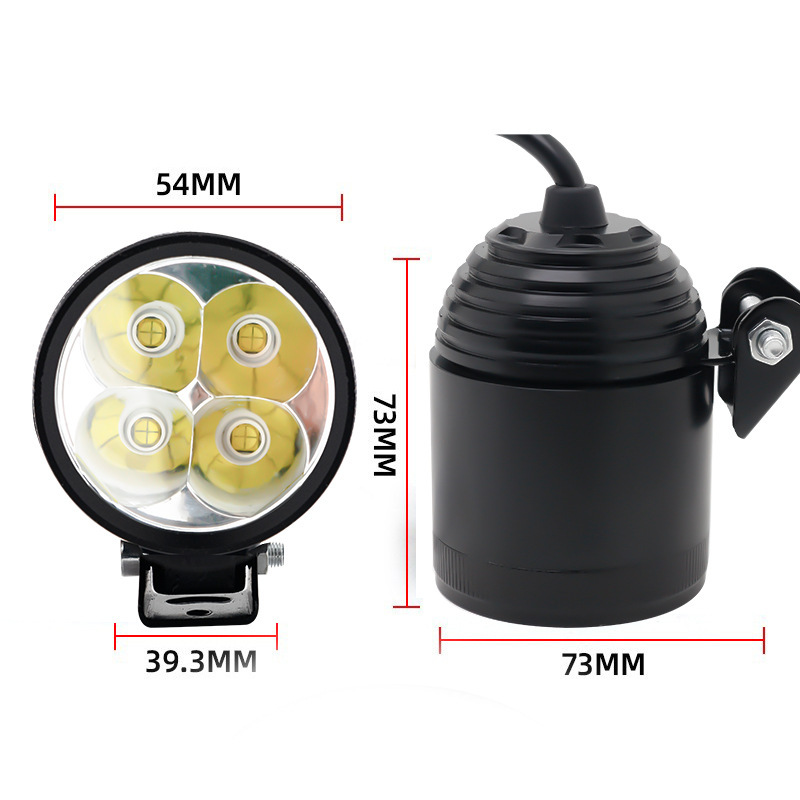 Motocicleta LED faro L4X 40W CREE lámpara de perla redonda de trabajo faro del automóvil faro de niebla luz general