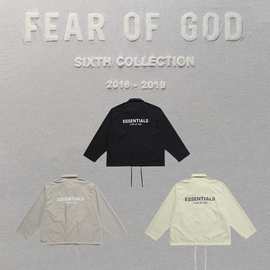 高版本FEAR OF GOD ESSENTIALS FOG复线3M反光潮男女教练夹克外套