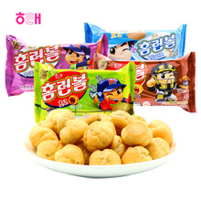 韓國進口食品海太泡芙球巧克力提拉米蘇夾心餅干46g兒童休閑零食