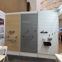 展会标摊专用槽板PVC塑料货架展板多功能挂板坑板免漆墙面收纳板