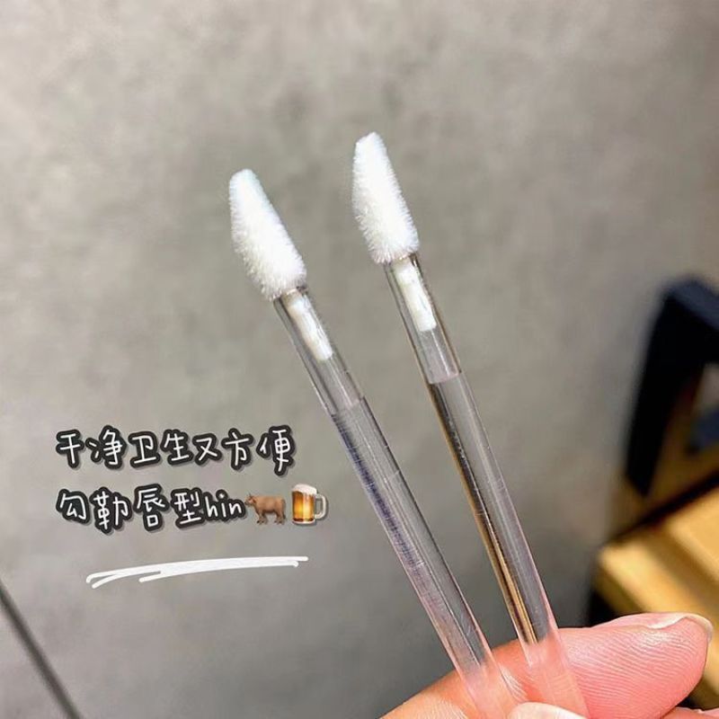 一次性唇刷棒便携晕染口红刷多功能唇彩唇釉粉底遮瑕刷化妆师专用|undefined