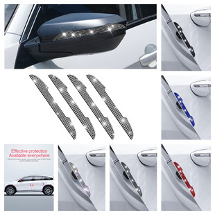 Amazon Hot Sale Crystal Door Anti-collision Strip Car Rearview Mirror Anti-collision Sticker Creative Diamond Anti-scratch Sticker