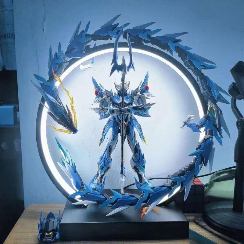 Motion Core Ao Bing Cao Ren Asura Lu Bu Snow White Hair Gundam Assembly Model Blind Box Randomly Not Supported for Returns