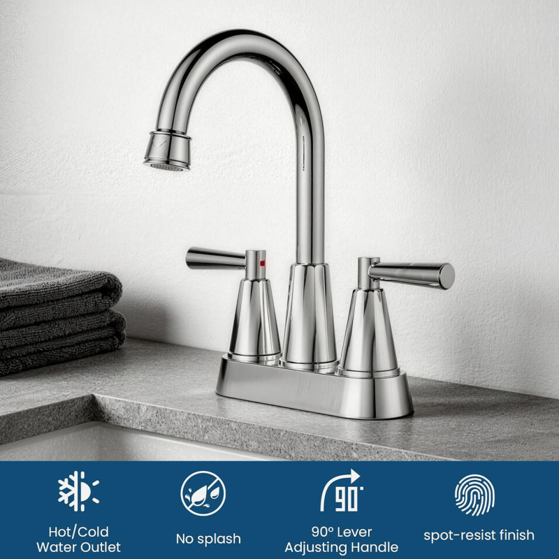 Amazon Bathroom Rv Basin Faucet Easy-To-Install American-Style Electroplated Brushed Dual-Handle Hot and Cold Water Faucet Amazon Bathroom Rv Basin Faucet Easy-To-Install American-Style Electroplated Brushed Dual-Handle Hot and Cold Water Faucet