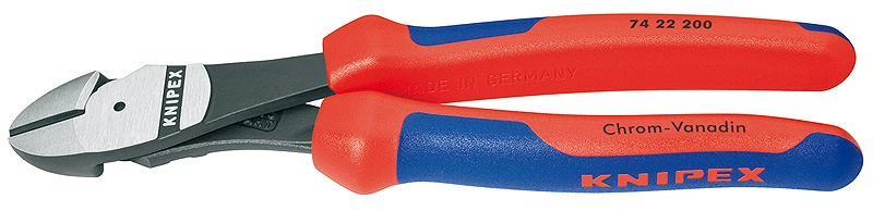 Диагональные бокорезы (KNIPEX) 74 22 200, хром‑ванадиевая сталь, эргономичные ручки
