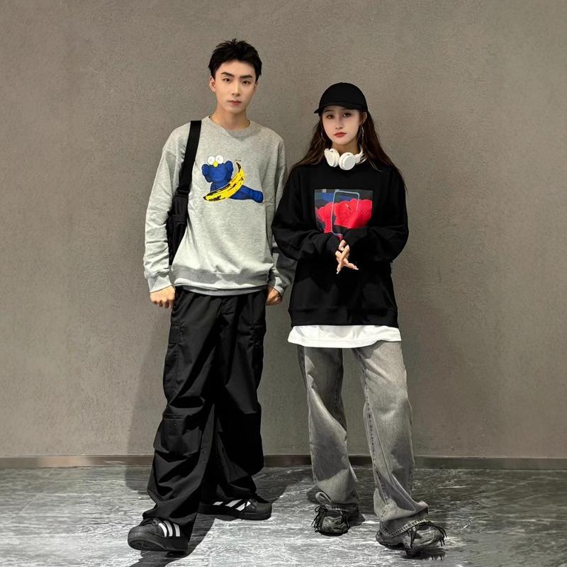 Men's and Women's Couples Parent-Child Wear Casual Long Sleeve KAWS Sweatshirt 24 Autumn 476119/472591