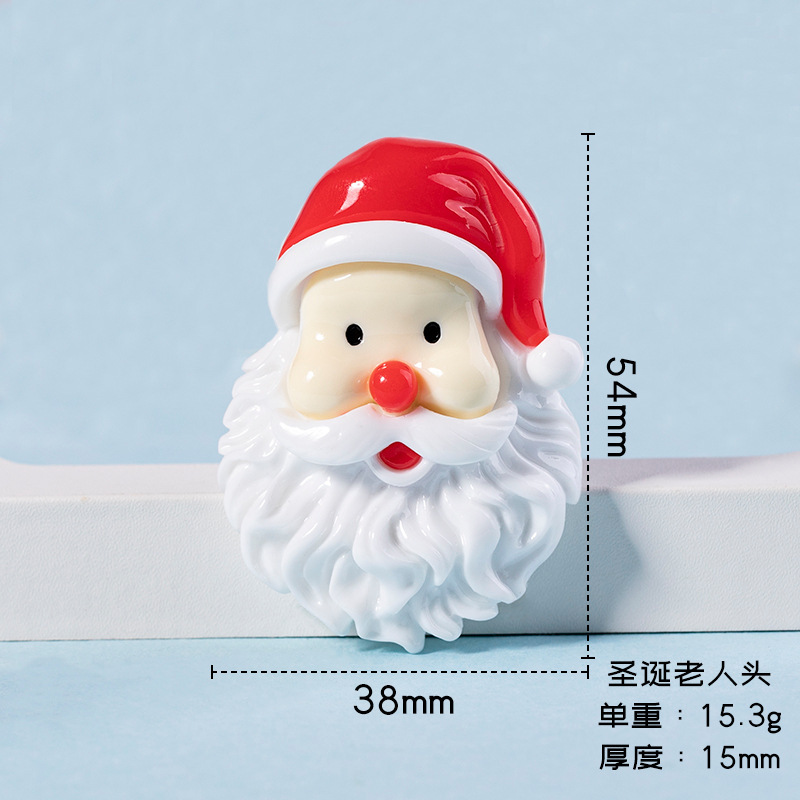 新しい樹脂部品漫画クリスマスシリーズ雪だるまdiyクリームゴム携帯ケースに子供の髪飾り材料を貼る|undefined