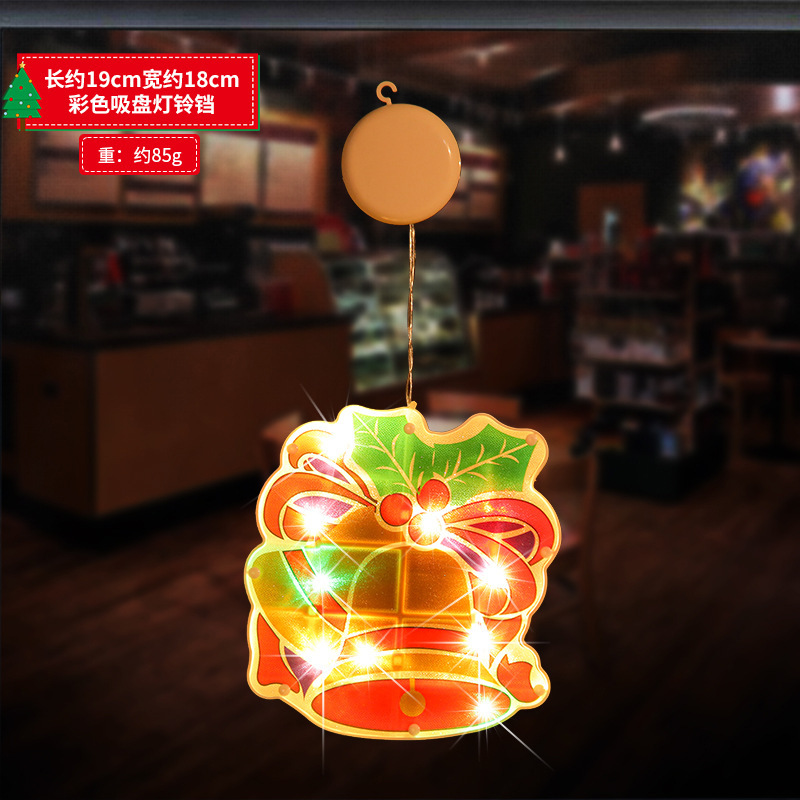 Luces de ventosa de color de Navidad Año nuevo decoración de vacaciones de Navidad luces de colores escaparate escena de la tienda diseño de dibujos animados vestir image 11