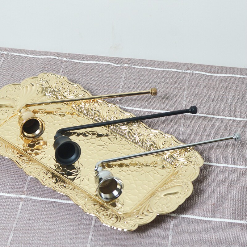 多色香薫ろうそくツールメッキ金属滅菌器ハンドル付きろうそく消火蓋クロスボーダー卸売り|undefined