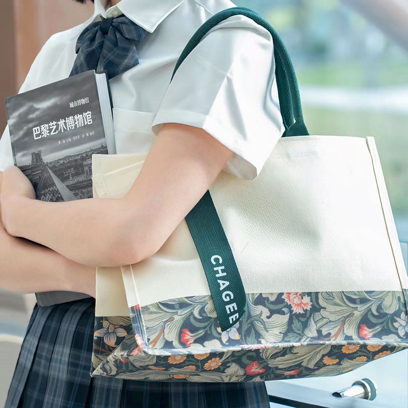 帆布袋定制手提托特包购物棉布袋覆膜单肩帆布包可定做logo便携