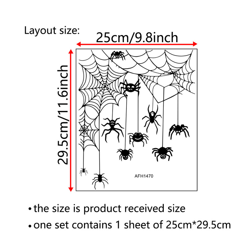 2025年アマゾンハロウィンAFH1470スパイダーウォールステッカーは、越境プラットフォームでの上場、ラベル貼り付け、代行発送に対応しています。|undefined