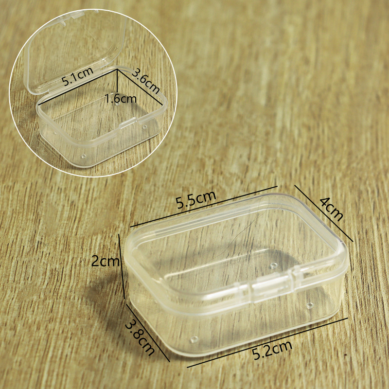 Rectangular plastic storage box