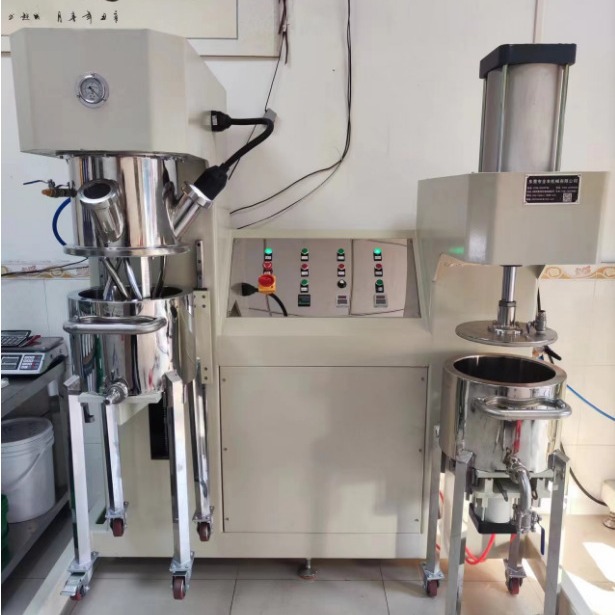 厂家供应8L锡膏搅拌机 双行星动力混合机 高速混合机液压升降