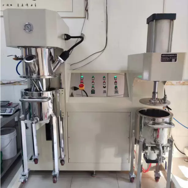 厂家供应8L锡膏搅拌机 双行星动力混合机 高速混合机液压升降