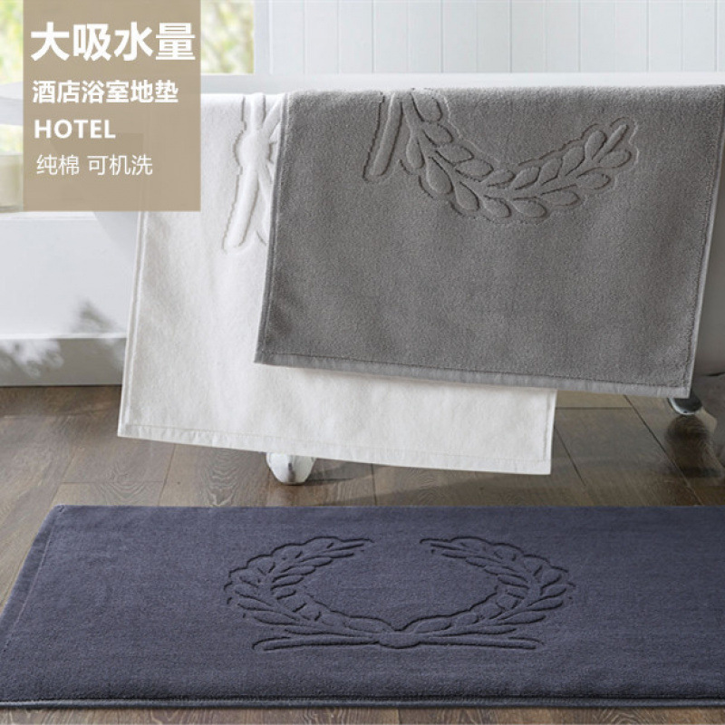 Hotel Floor Towel, Bathroom Floor Mat, Thickened Non-Slip Household Towel, Bathroom Shower Absorbent Pure Cotton Foot Towel Hotel Floor Towel, Bathroom Floor Mat, Thickened Non-Slip Household Towel, Bathroom Shower Absorbent Pure Cotton Foot Towel