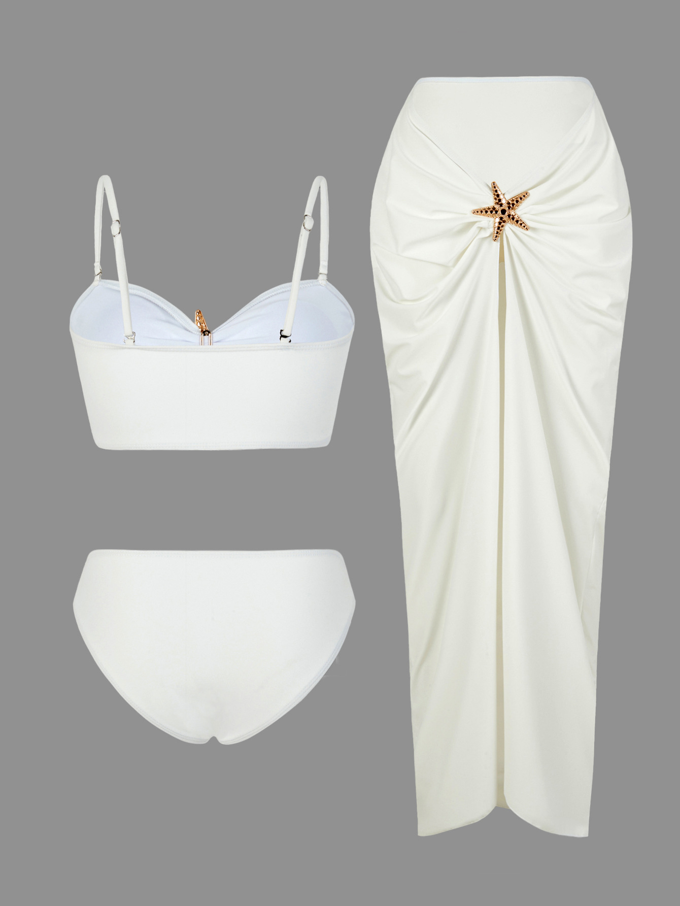 GraceChic 2025 European And American Two-Piece Swimsuit For Women High-End Sexy Bikini Foreign Trade Cross-Border Beach Set_voghion.com