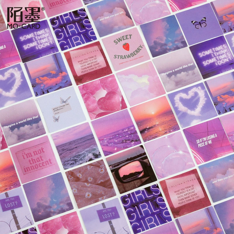 Упакованные наклейки MO-CARD Monthly Porn Book, декоративные клеящиеся наклейки, 46 шт