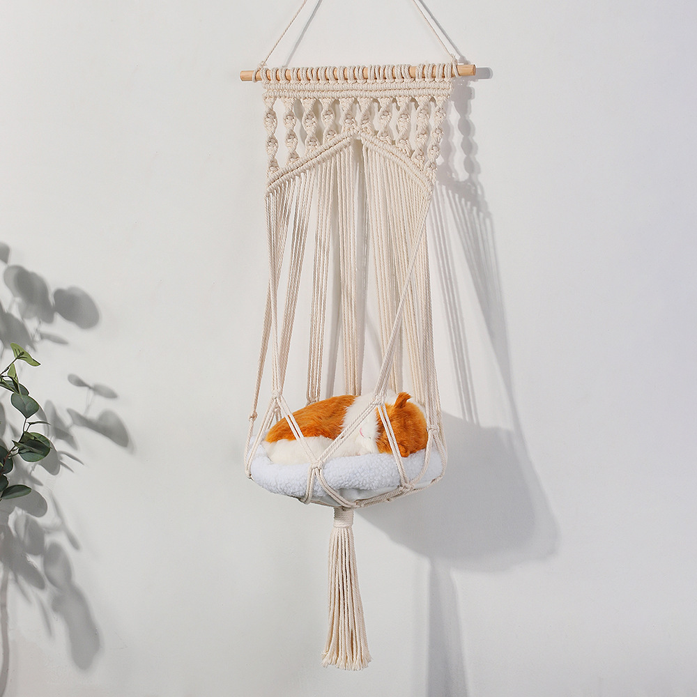 Bohemian Irregular Cotton Thread Cat Nest display picture 4