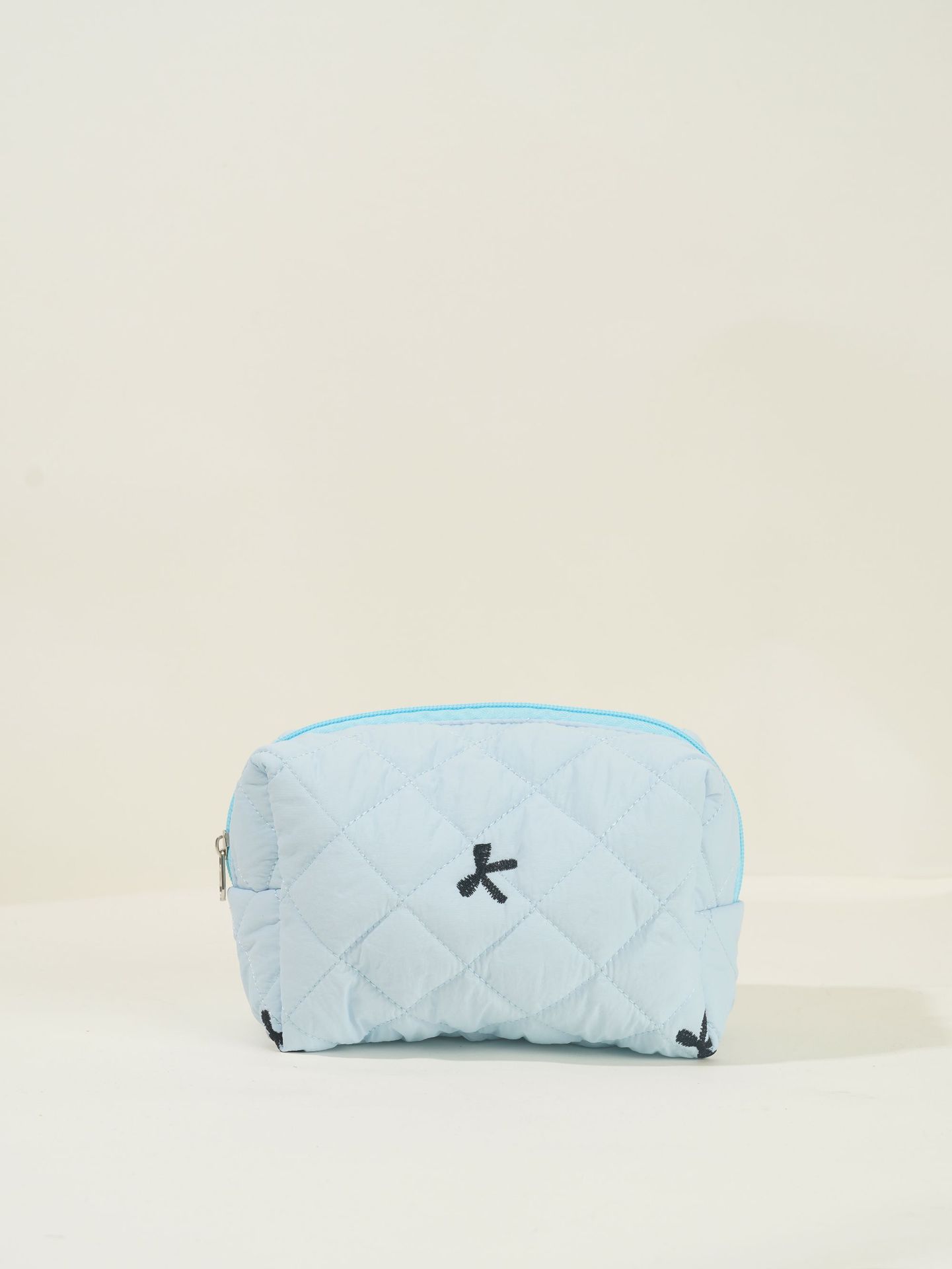 파운데이션 자수 리본 화장품 가방