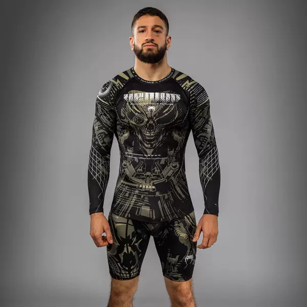 VENUM Venom Invader tight-fitting long-sleeved athletic shirt for men, suitable for boxing, fitness training, and running