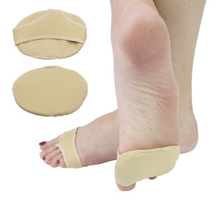 Two-Hole Cloth-Covered Forefoot Pad, Non-Slip Forefoot Pad, Sebs Cloth-Covered Forefoot Pad, High-Heeled Shoes Half-Size Pad, Non-Slip Gel Pad