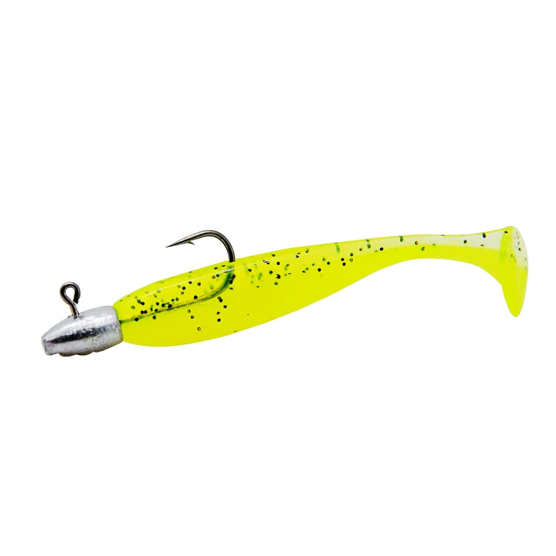 Root bait soft bait road sub -bait lead hook tail fish 5 loaded bionic bionic fake bait leader hook fishing gear