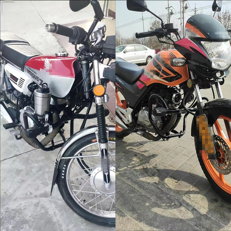 Motorcycle bumper front bumper 125.150 modified surround thickened anti-drop universal competitive anti-drop bumper