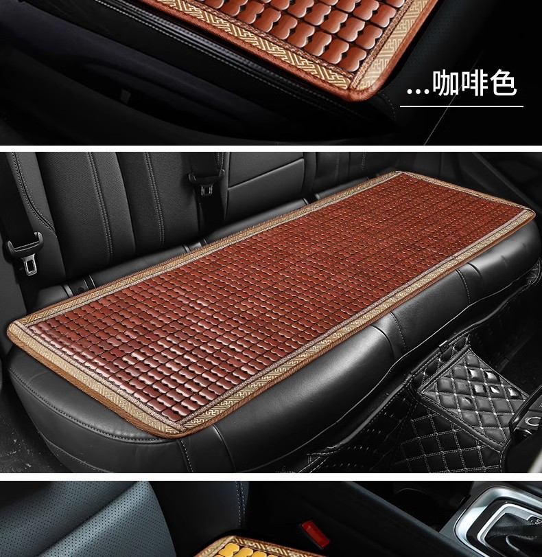 Car Seat Cushion Summer Cooling Pad Single Piece Universal Bamboo Breathable Car Mat Car Interior Cooling Mat Forklift Truck Seat Cushion Wholesale