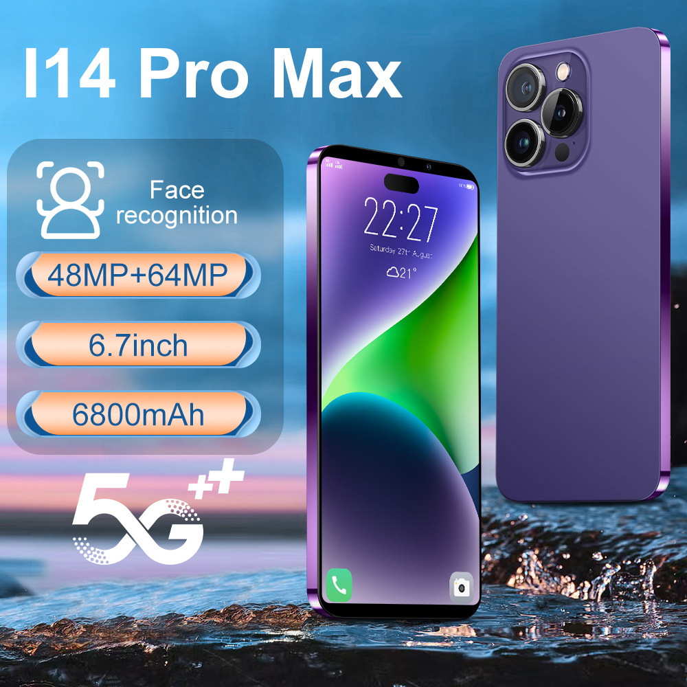 全新爆款跨境手机i14Pro Max16+1T一体寄 ozon 便宜6.7寸智能手机